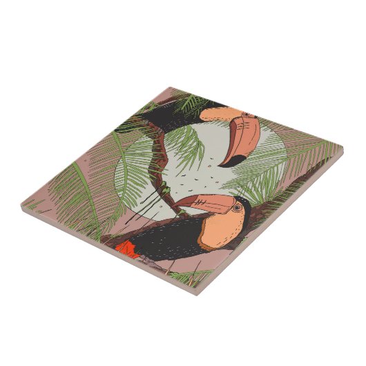 Carreau Toucans Vintage (Côté)