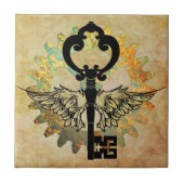 Carreau Touche aile en vapeur et roue en cog (Devant)