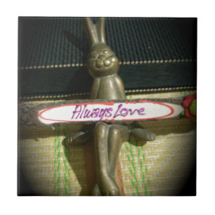 Carreau Toujours Aimer Inspirational Rabbit Art Design d'i