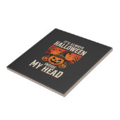 Carreau Toujours Citrouille de Halloween Design de Sorcièr (Côté)