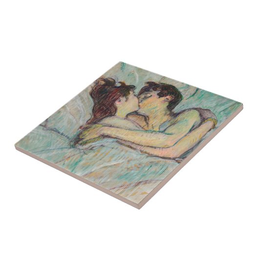Carreau Toulouse-Lautrec - En Lit, Baiser (Côté)