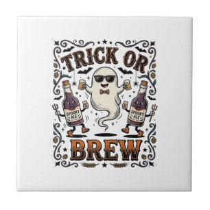 Carreau Tour de potion d'Halloween ou Brasserie Vintage Gr