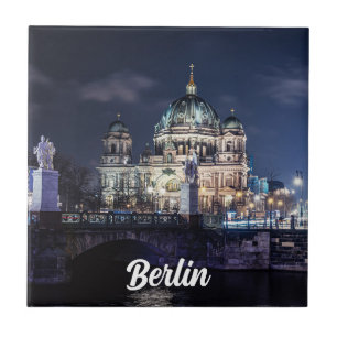 Carreau Tour de télévision et Cathédrale de Berlin à Berli