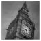 Tour d'horloge Big Ben noir et blanc
