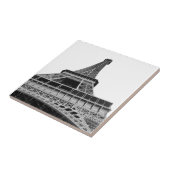 Carreau Tour Eiffel noir et blanc (Côté)