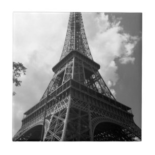 Carreau Tour Eiffel noir et blanc à Paris
