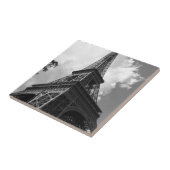 Carreau Tour Eiffel noir et blanc à Paris (Côté)