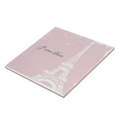 Carreau Tour Eiffel rose Carrelage & Trivet (Côté)