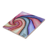 Carreau Tourbillon d'aquarelle (Côté)