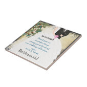 Carreau Tourbillon de fibre d'arbre de Merci de Bridesmaid (Côté)