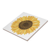 Carreau Tournesol aquarelle jaune (Côté)