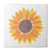 Carreau Tournesol aquarelle moderne (Devant)
