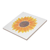 Carreau Tournesol aquarelle moderne (Côté)