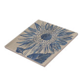 Carreau Tournesol d'Indigo (Côté)