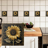 Carreau Tournesol encadré