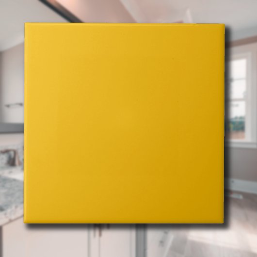 Carreau Tournesol Jaune Couleur solide | Classic Elegant