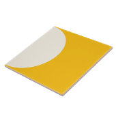 Carreau Tournesol Jaune Moderne Géométrique Semi cercle Ca (Côté)