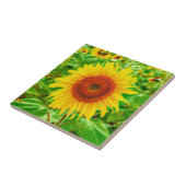 Carreau Tournesol Pays Jaune Vert Été Floral (Côté)