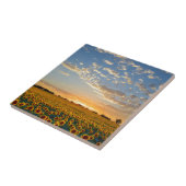 Carreau Tournesols au coucher du soleil (Côté)