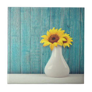 Carreau Tournesols dans un vase