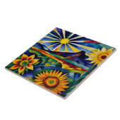 Carreau Tournesols du matin (Côté)