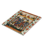 CARREAU TOURNOI MÉDIÉVAL, COMBATTRE DES CHEVALIERS ET DES (Côté)