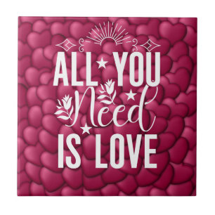 Carreau Tout ce dont vous avez besoin est l'amour-20230