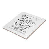 Carreau Tout par le Christ - Philippiens 4:13 (Côté)