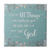 Carreau Toutes les choses fonctionnent ensemble - Rm 8:28 (Devant)