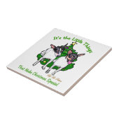 Carreau Toy Fox Terrier Noël (Côté)