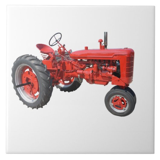 Carreau Tracteur vintage reconstitué (Devant)