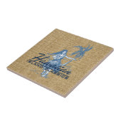 Carreau Tradewinds Hula Girl Hawaiian Tile Trivet (Côté)