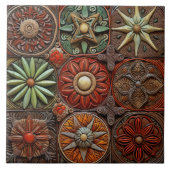 Carreau Tradition de Noël espagnole Peinture à la main Ter (Devant)