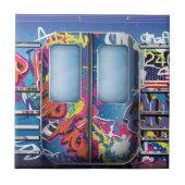 Carreau Train De Métro Graffiti. (Devant)
