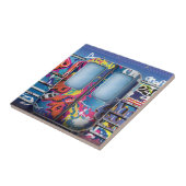 Carreau Train De Métro Graffiti. (Côté)