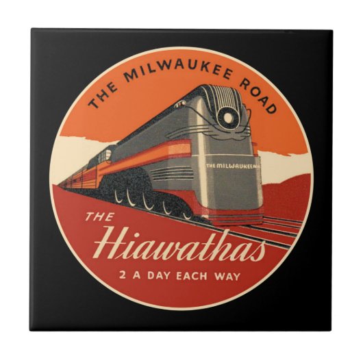 Carreau Train de Milwaukee Road Hiawatha (Devant)