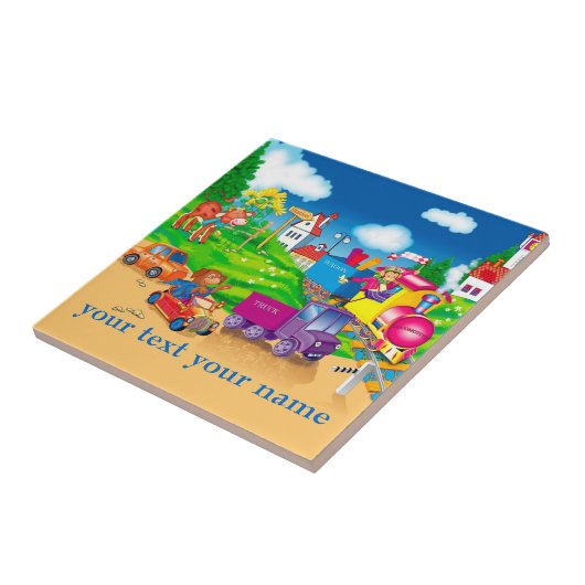 Carreau train et voiture (Côté)