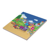 Carreau train et voiture (Côté)