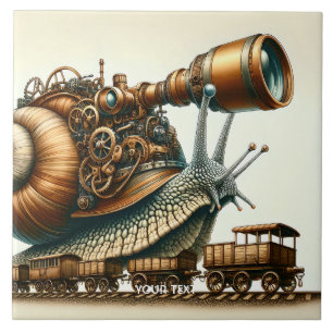 Carreau Train Imaginaire Steampunk Snail