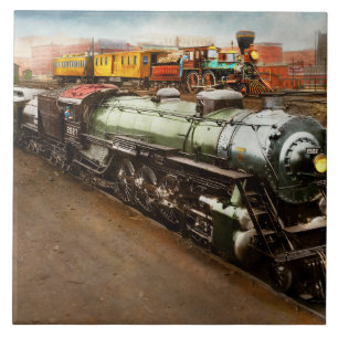 Carreau Train - Locomotive - La Grande Exposition 1924