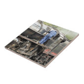 CARREAU TRAINS À VAPEUR (Côté)