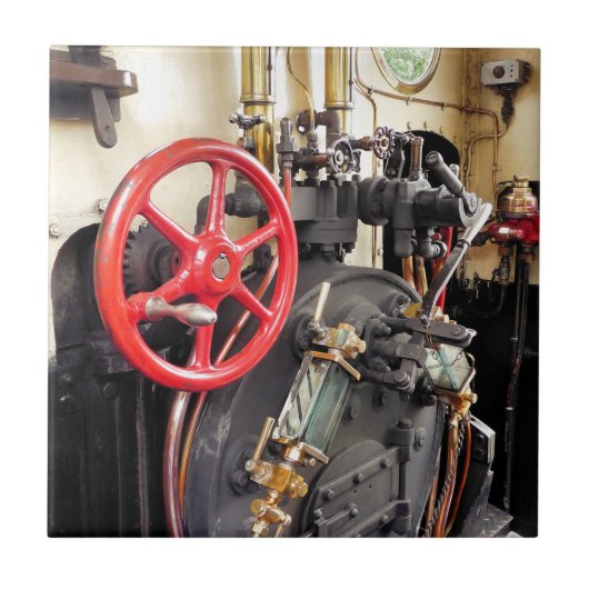 CARREAU TRAINS À VAPEUR (Devant)