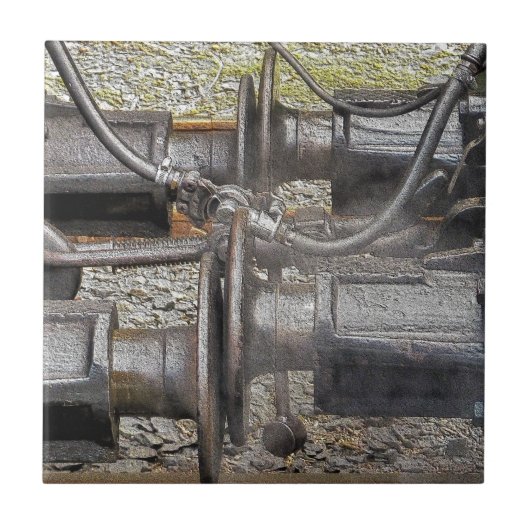 CARREAU TRAINS À VAPEUR (Devant)