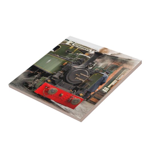 CARREAU TRAINS À VAPEUR (Côté)