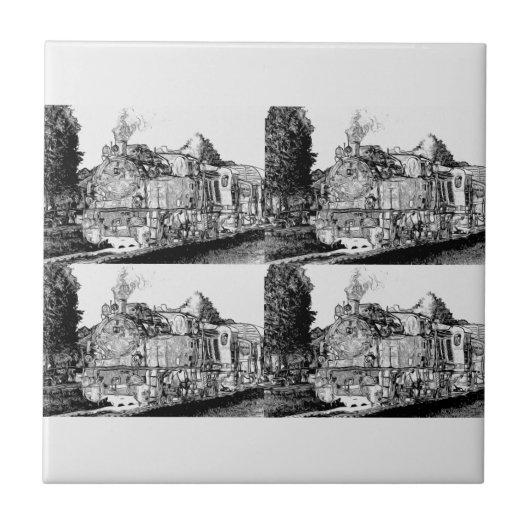 Carreau Trains à vapeur victoriens (Devant)