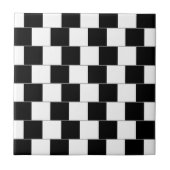 Carreau Traits horizontaux d'illusion optique de mur de (Devant)