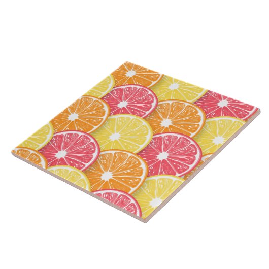 Carreau Tranches d'agrumes (Côté)