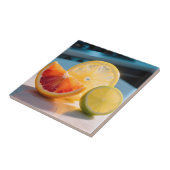 Carreau Tranches de Citron Vibrantes Grapefruit Citron Ver (Côté)
