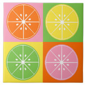 Carreau Tranches de fruits colorées (Devant)