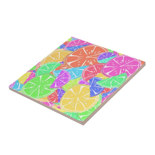 Carreau Tranches de fruits colorés Fruity Tutti (Côté)